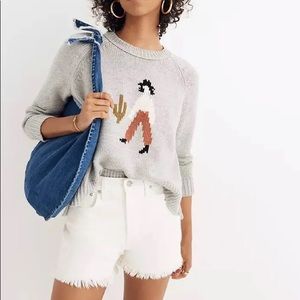Madewell El Rancho Crew neck sweater Wool Blend sz S small